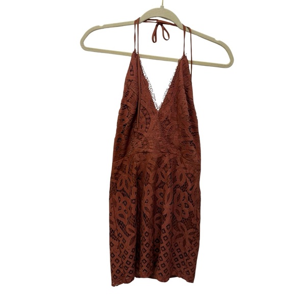 Speechless Lace Formal Dress in Burgundy - Picture 1 of 5